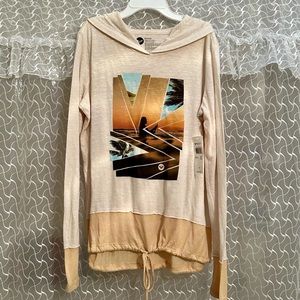 Long sleeve shirt with hood